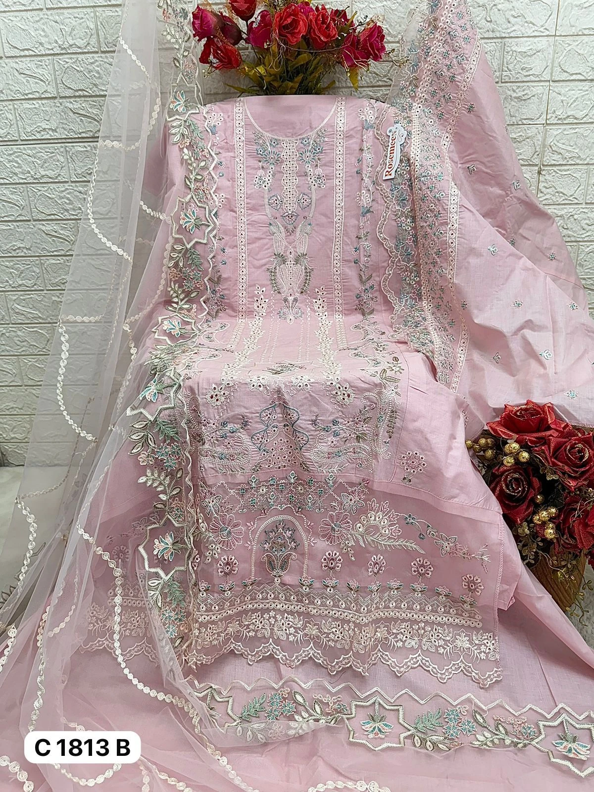 Fepic C 1813 Pure Cotton Wholesale Pakistani Salwar Suit Catalog — Wholesale Pakistani Suits, MPA wholesale from Surat - Gallery Image 3